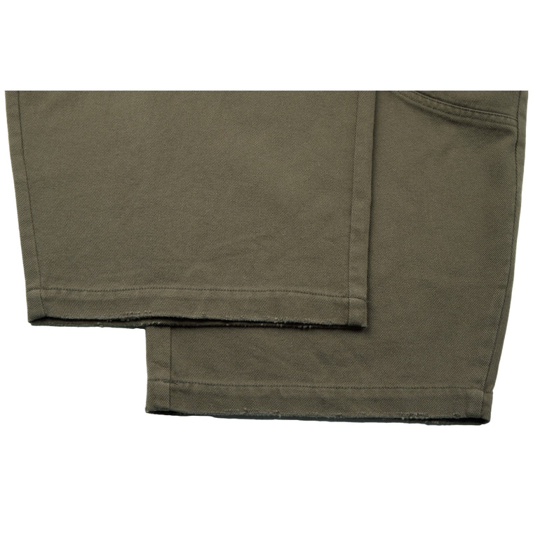 NEUTRAL SOCIETY UNISEX BARREL PANTS-OLIVE