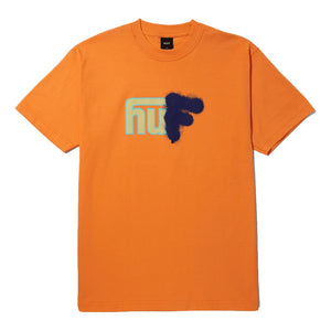 HUF UPSIDE DOWNTOWN S/S TEE-TANGERINE