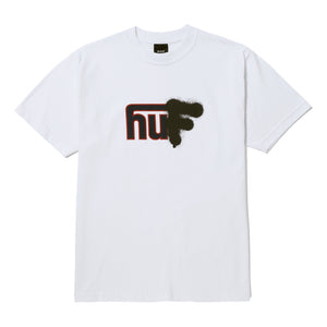 HUF UPSIDE DOWNTOWN S/S TEE-WHITE