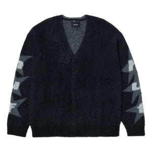 HUF URSA MOHAIR CARDIGAN-BLACK