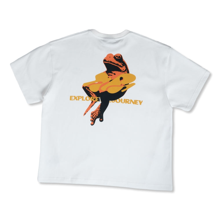 NINE POINT NINE NPN THE FROG JOURNEY S/S TEE-WHITE