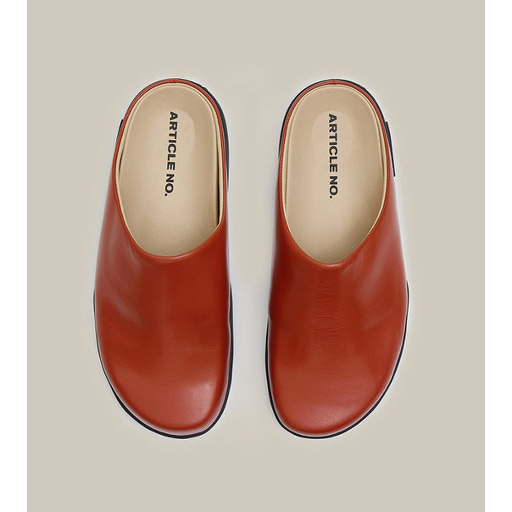 ARTICLE NO. VAGABOND CALF LEATHER BRICK-RED MULE-BRICK / RED