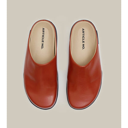 ARTICLE NO. VAGABOND CALF LEATHER BRICK-RED MULE-BRICK / RED