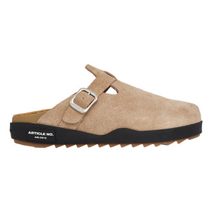ARTICLE NO. VAGABOND LEATHER BEIGE DRIFT CLOGS-BEIGE / BLACK