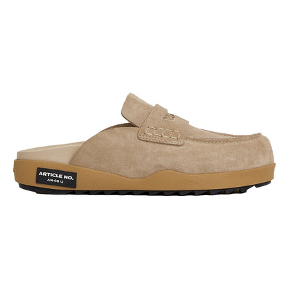 ARTICLE NO. VAGABOND LEATHER KHAKI DRIFT CLOGS-BEIGE