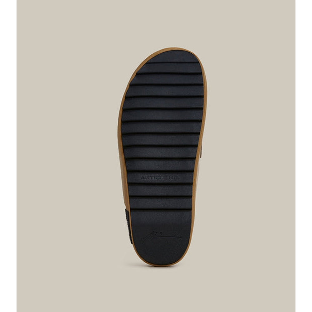 ARTICLE NO. VAGABOND LEATHER KHAKI DRIFT CLOGS-BEIGE