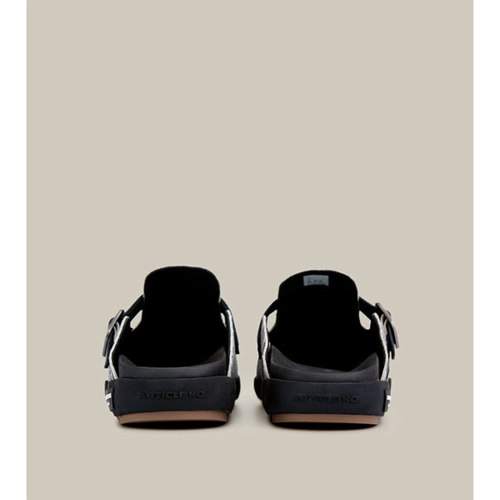 ARTICLE NO. VAGABOND LEATHER ZEBRA PRINT DRIFT CLOGS-ZEBRA