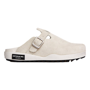 ARTICLE NO. VAGABOND SUEDE ECRU DRIFT CLOGS-ECRU