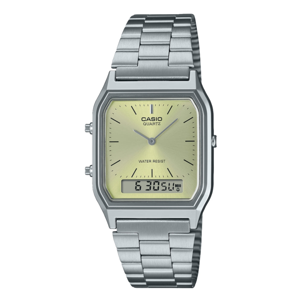 CASIO VINTAGE GENERAL LINE AQ-230-SILVER