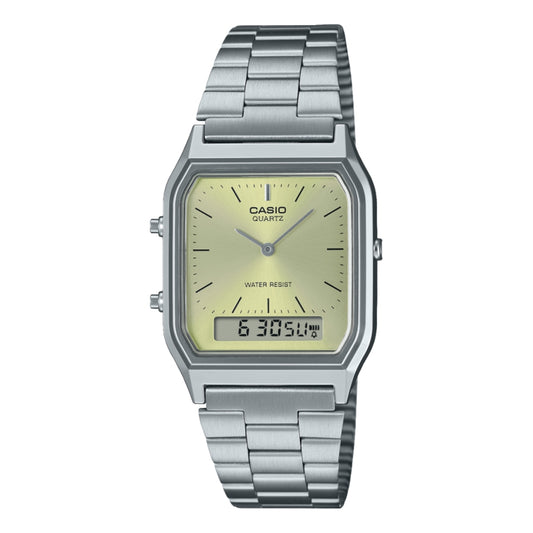 CASIO VINTAGE GENERAL LINE AQ-230-SILVER