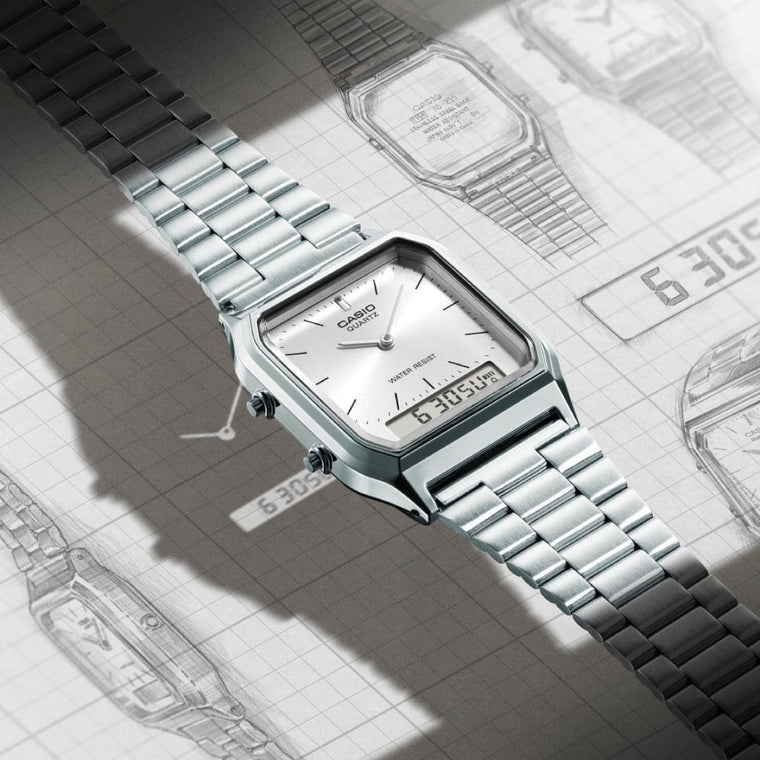 CASIO VINTAGE GENERAL LINE AQ-230-WHITE