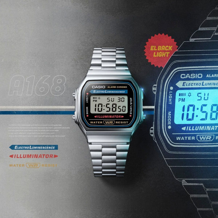 CASIO VINTAGE GENERAL LINE A168-BLACK