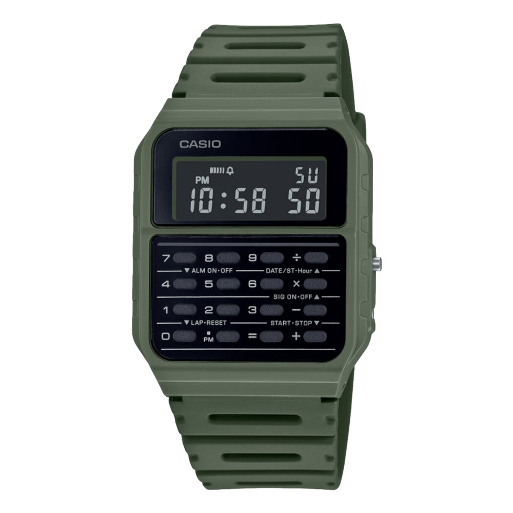 CASIO VINTAGE GENERAL LINE CALCULATOR WATCH-GREEN