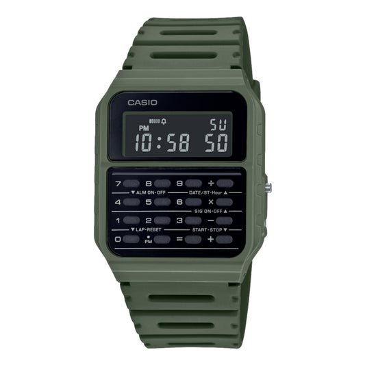 CASIO VINTAGE GENERAL LINE CALCULATOR WATCH-GREEN