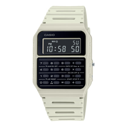 CASIO VINTAGE GENERAL LINE CALCULATOR WATCH-WHITE