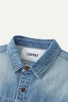 ESPRIT VINTAGE WASHED DENIM OVERSHIRT-BLUE