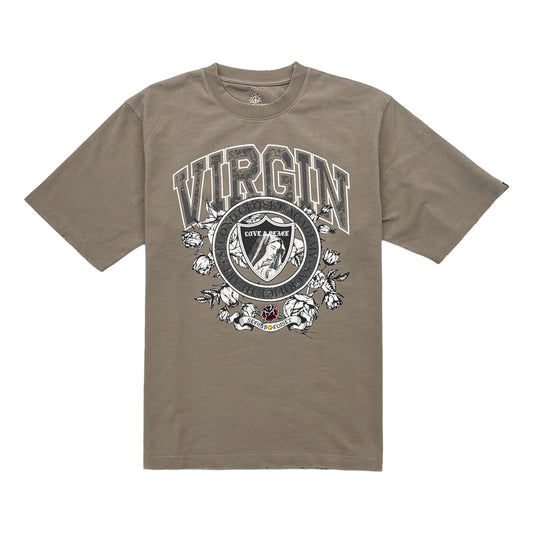 2ND CLOSET VIRGIN MARIA PRINTED T-SHIRT-OLIVE