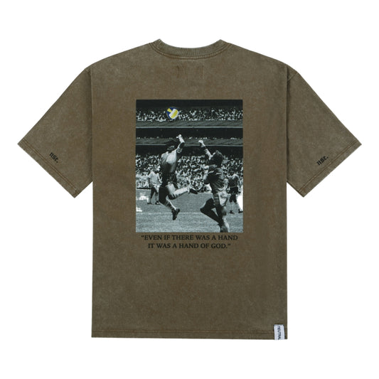 NEUTRAL SOCIETY VOLLEY BALL TEE-WASHED BROWN
