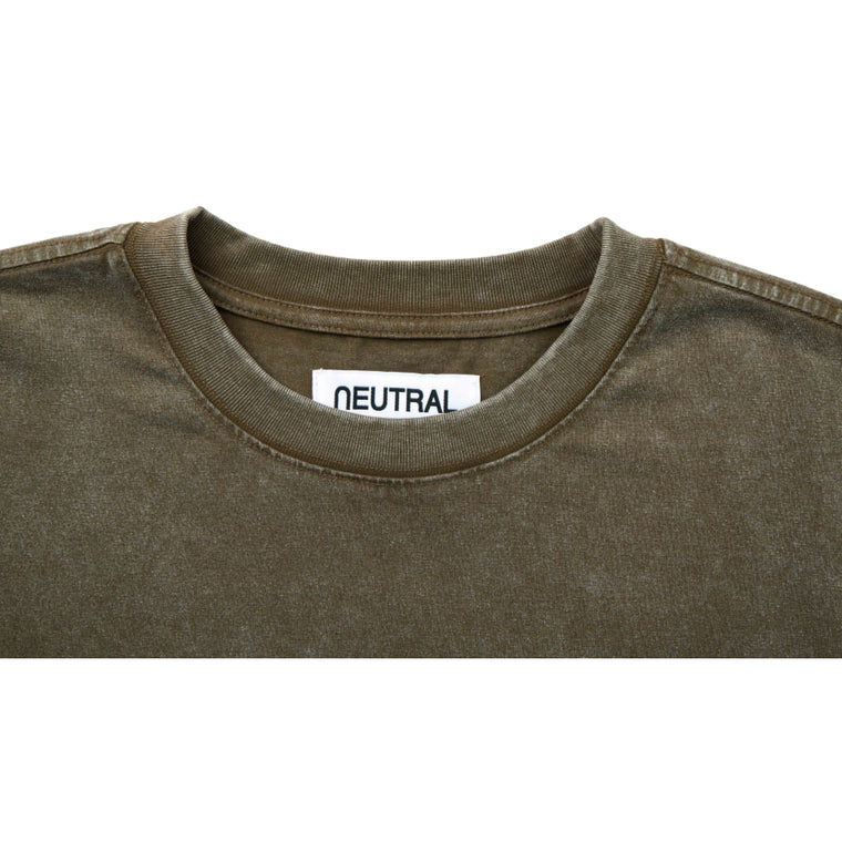 NEUTRAL SOCIETY VOLLEY BALL TEE-WASHED BROWN