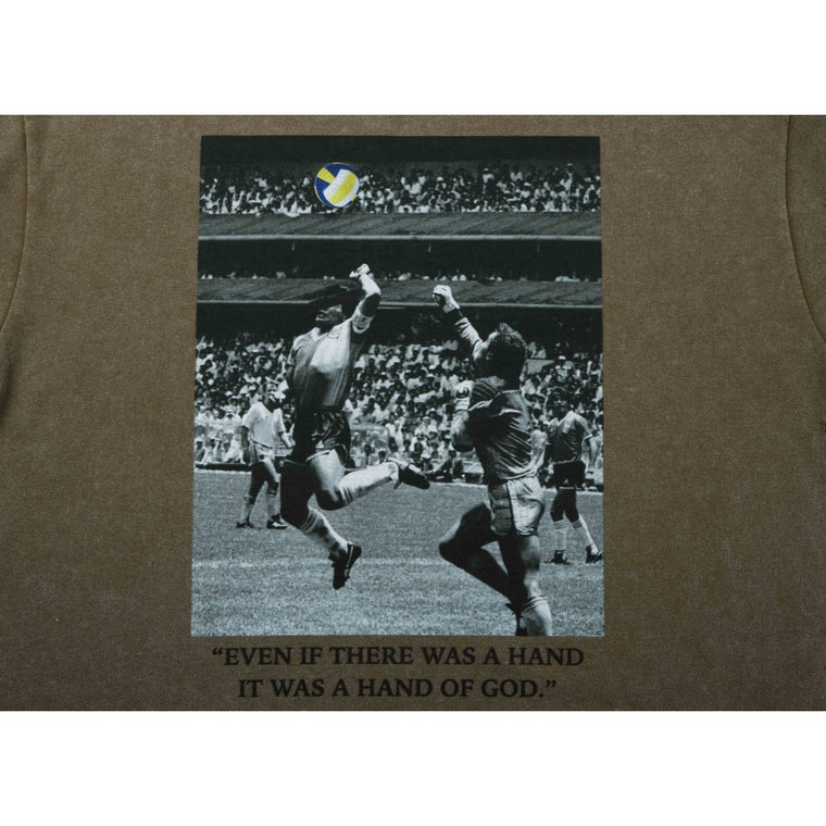 NEUTRAL SOCIETY VOLLEY BALL TEE-WASHED BROWN