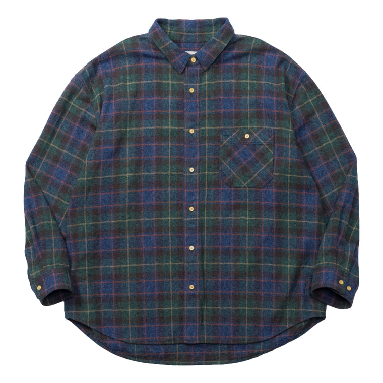 MADNESS VTG BRUSHED TWEEDY BD SHIRT (MADE IN JAPAN)-MULTI