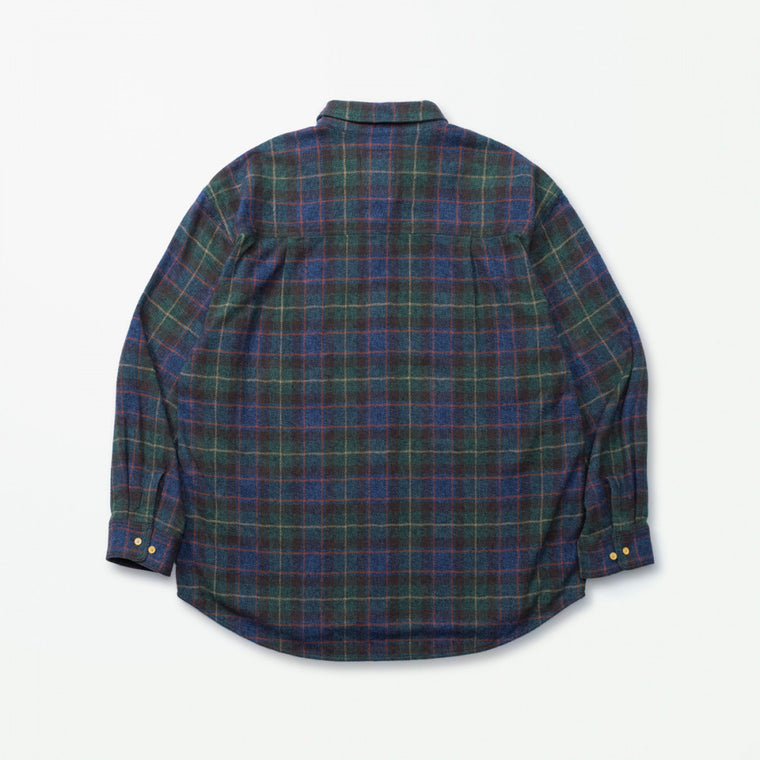 MADNESS VTG BRUSHED TWEEDY BD SHIRT (MADE IN JAPAN)-MULTI