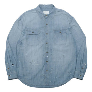MADNESS VTG CHAMBRA BUTTONS SHIRT-INDIGO