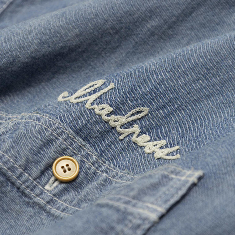 MADNESS VTG CHAMBRAY BD SHIRT (MADE IN JAPAN)-INDIGO