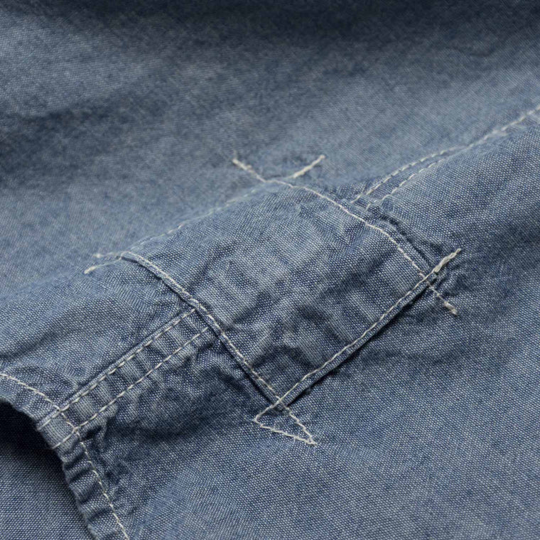 MADNESS VTG CHAMBRAY BD SHIRT (MADE IN JAPAN)-INDIGO