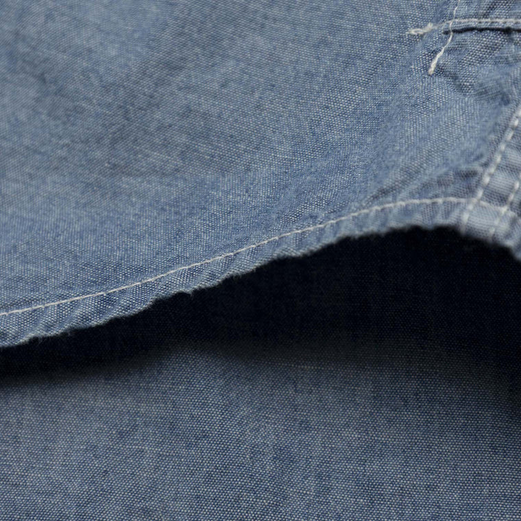 MADNESS VTG CHAMBRAY BD SHIRT (MADE IN JAPAN)-INDIGO