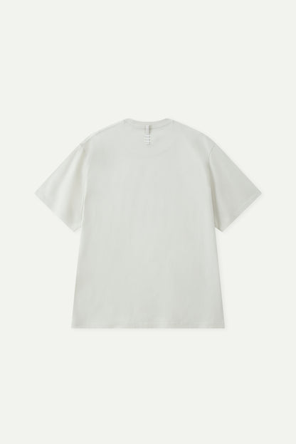 ESPRIT VINTAGE ARCHIVE PRINT RELAXED FIT T-SHIRT-OFF WHITE