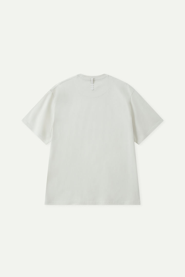 ESPRIT VINTAGE ARCHIVE PRINT RELAXED FIT T-SHIRT-OFF WHITE