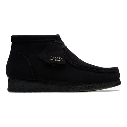 CLARKS ORIGINAL WOMEN'S WALLABEE BOOT-BLACK SUEDE