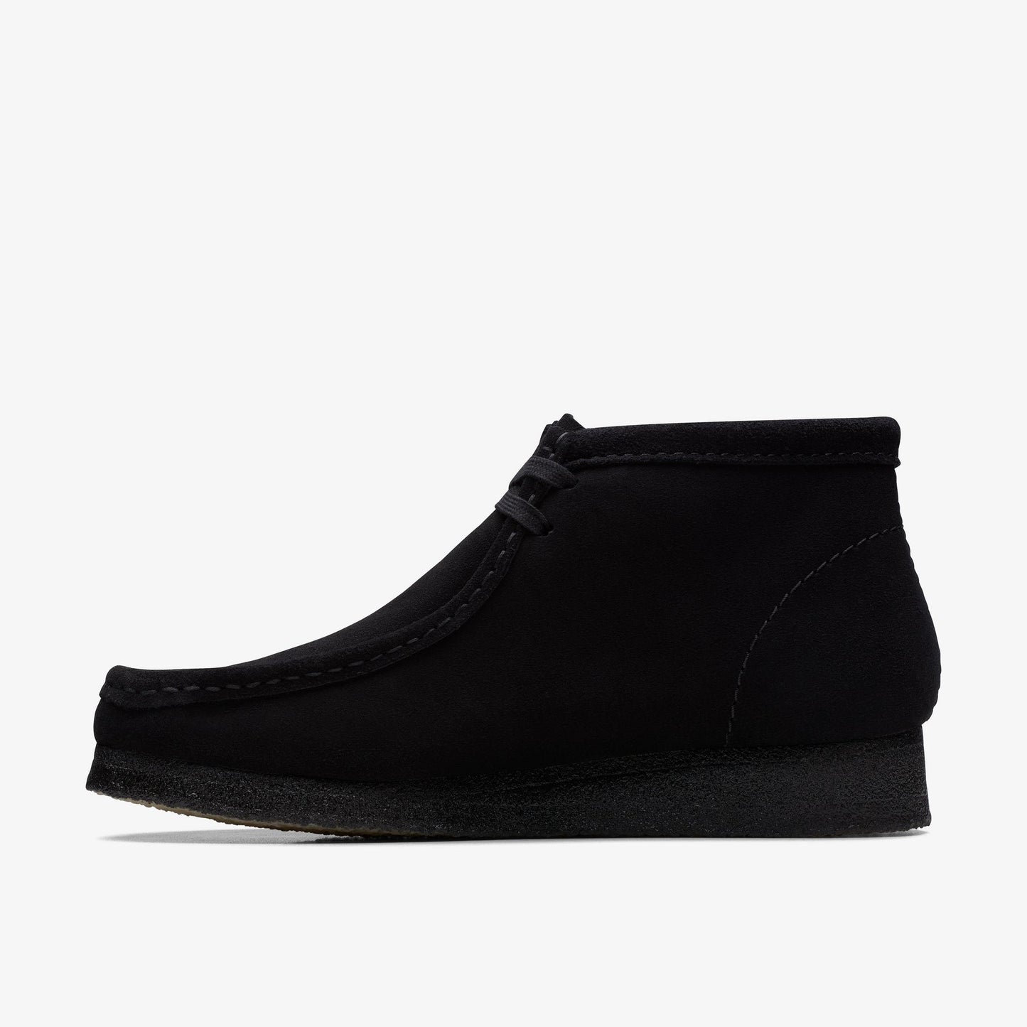 CLARKS ORIGINAL WALLABEE BOOT-BLACK SUEDE