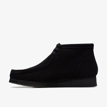 CLARKS ORIGINAL WOMEN'S WALLABEE BOOT-BLACK SUEDE