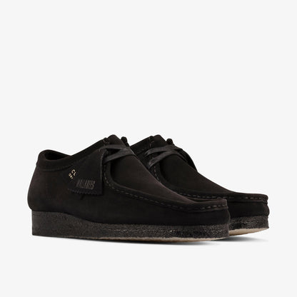 CLARKS ORIGINAL WOMEN'S WALLABEE-BLACK SUEDE