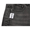 NEUTRAL SOCIETY WASH DENIM WIDE SHORTS-BLACK DENIM
