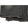 NEUTRAL SOCIETY WASH DENIM WIDE SHORTS-BLACK DENIM