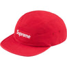 SUPREME WASHED CHINO TWILL CAMP CAP-RED