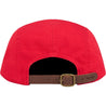 SUPREME WASHED CHINO TWILL CAMP CAP-RED