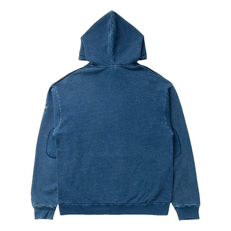 SCENE BY ICE FIRE WASHED HOODIE-BLUE