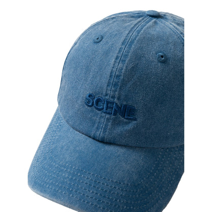 SCENE BY ICE FIRE WASHED LOGO CAP-BLUE