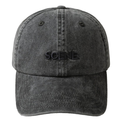 SCENE BY ICE FIRE WASHED LOGO CAP-GREY
