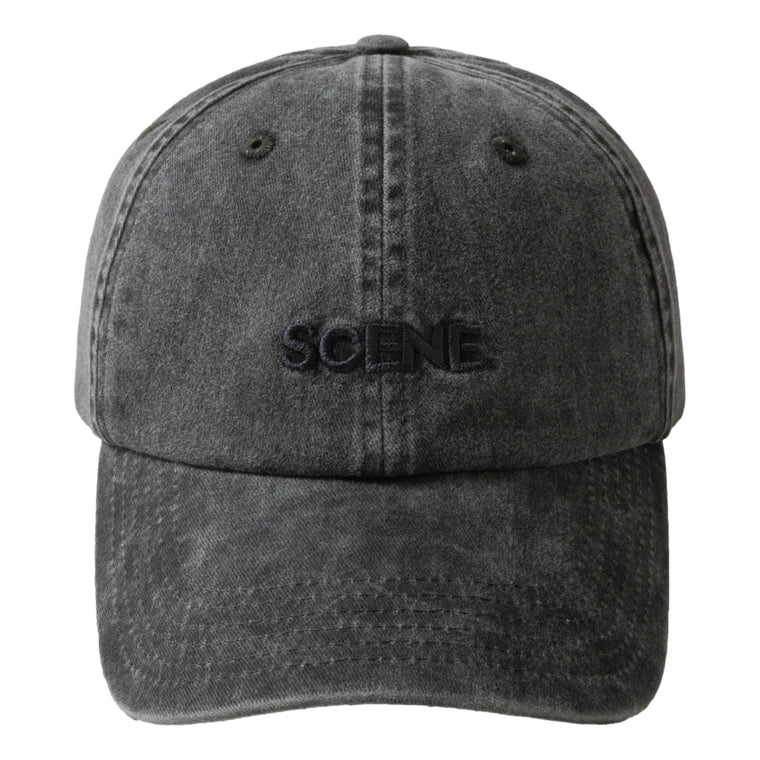 SCENE BY ICE FIRE WASHED LOGO CAP-GREY