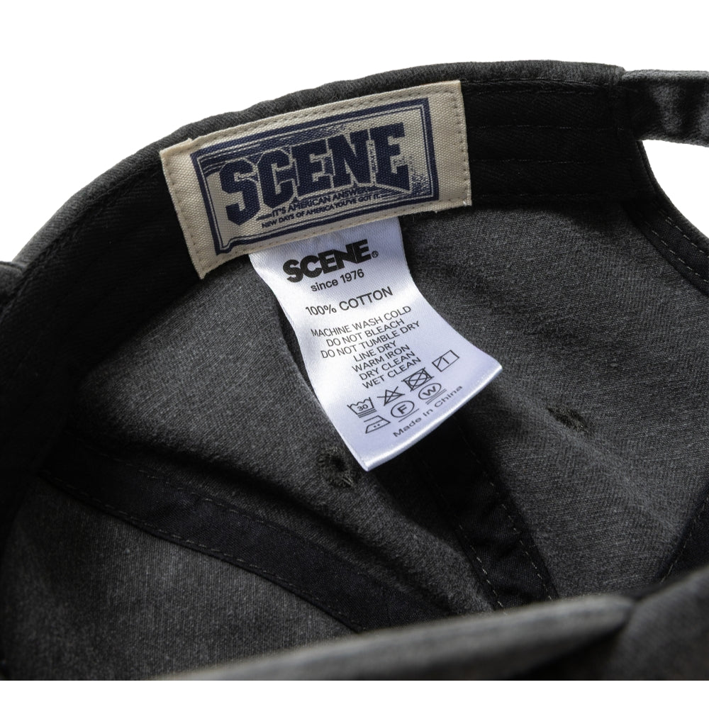 SCENE BY ICE FIRE WASHED LOGO CAP-GREY