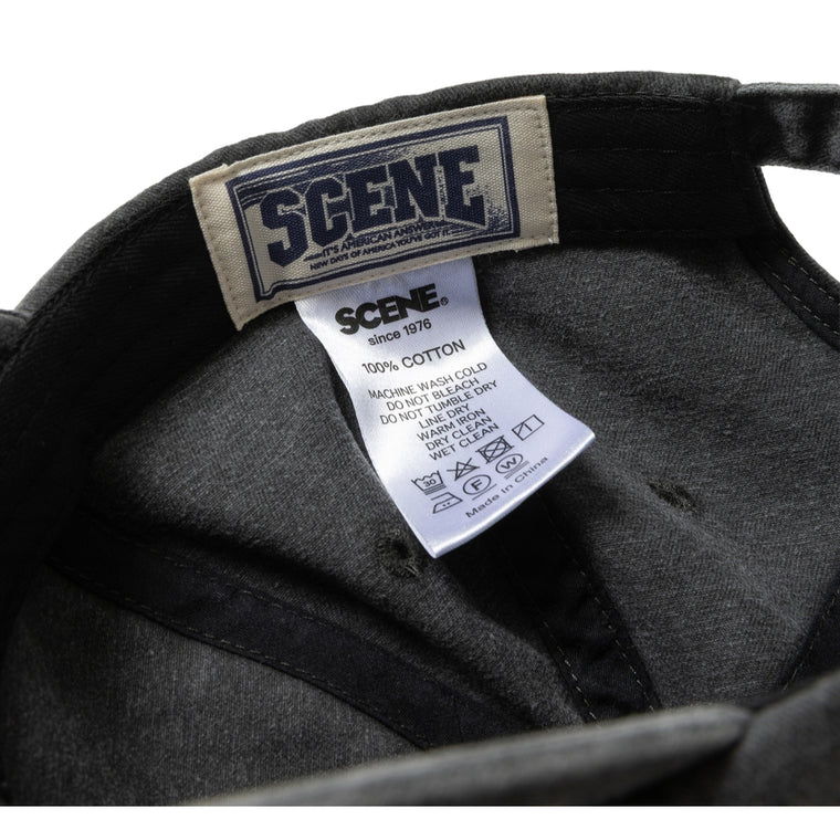 SCENE BY ICE FIRE WASHED LOGO CAP-GREY