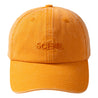 SCENE BY ICE FIRE WASHED LOGO CAP-ORANGE