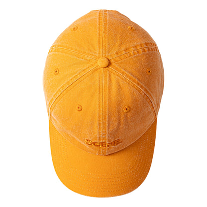 SCENE BY ICE FIRE WASHED LOGO CAP-ORANGE