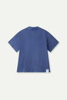 ESPRIT WASHED POCKET EMBROIDERED TEE-NAVY