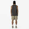 MADNESS WASHED POCKET PRINT TANK-CHARCOAL